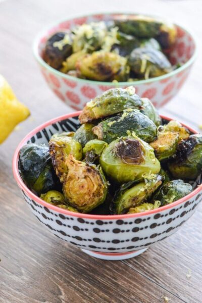 Superfood Spicy Roasted Brussels Sprouts Recipe that is healthy gluten free paleo and whole 30 | ahealthylifeforme.com