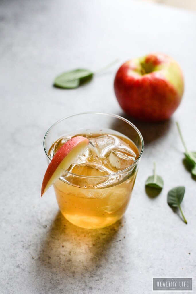 Fizzy Apple Cider Mocktail Recipe | ahealthylifeforme.com