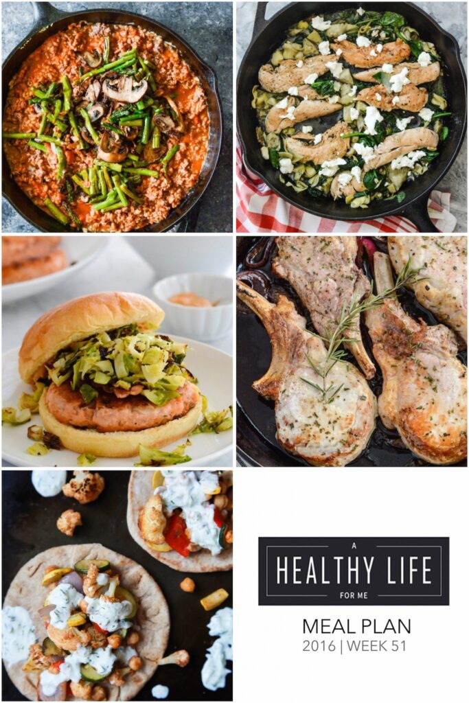 Healthy Weekly Meal Plan for the whole family | ahealthylifeforme.com