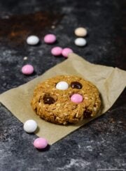 Oatmeal Chocolate Cheesecake M&M Cookie Recipe | ahalthylifeforme.com